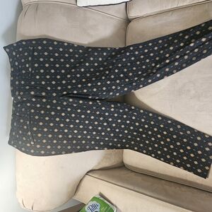 GAP Straight Leg Black Pants with Gold Accents Size 16